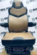 Pinnacle Seat (Black on Brown Leather) w/ Armrest - 187300MW663 - Seats Inc.