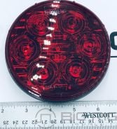 6 LED Red 4 In. Round STT Max Heat Lens M42358R-MH - Maxxima