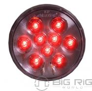 4 In. Round, Red SST Lighting, Clear Lens - M42322RCL - Maxxima