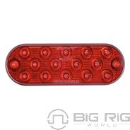 Low Profile Thin Oval Red Surface Mount Stop/Tail/Turn Light M63350R - Maxxima