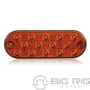 Low Profile Thin Oval Amber Surface Mount Park Rear Turn M63350Y - Maxxima