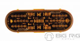 42 LED 6 In. Oval Amber Park/Clearance/Aux Turn M63420Y - Maxxima