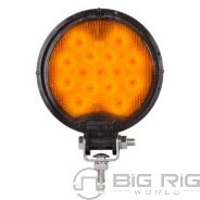 Round 15 LED Amber Work Light 12/24VDC - MWL-19Y-A - Maxxima