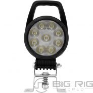 Round 9 LED Adjustable Work Light W/ Switch, 4,200 Lumens, 12/24VDC MWL-36-A - Maxxima