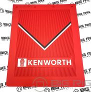 Red Ribbed Rear Mud Flap 24x30 In. K3442 - Kenworth