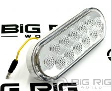 Red Stop Turn Tail to White Back Up Oval Light (12 Diodes) TLED-OX60R - Trux Accessories
