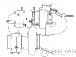 Exhaust-Gas Turbocharger EA9360900186 - Detroit Diesel