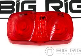 Signal-Stat Red Oval Replacement Lens 9007 - Truck Lite