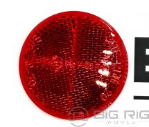 Signal-Stat, Round, Red, Reflector, Adhesive Mount 45 - Truck Lite