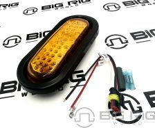 Super 60 Yellow Oval LED strobe Light - Kit 60120Y - Truck Lite