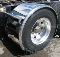96 In. Heavy Duty Rollin'Lo Long Single Axle Fenders (14 Ga.) - For 43.5 In. O.D Tires - TFEN-S10 - Trux Accessories