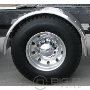 80 In. Smooth Single Axle Fender w/ Rolled Edge - 14 Ga. - TFEN-S12 - Trux Accessories