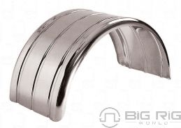 80 In. Standard 3 Ribbed Single Axle Fenders (16 Ga.) - For 43.5 In. O.D Tires - TFEN-S14 - Trux Accessories