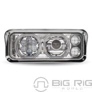 Universal Chrome LED Projector Headlight TLED-H120 - Trux Accessories