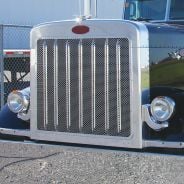 Peterbilt 379 Extended Hood Front Grill With Oval Punch Outs TP-1124 - Trux Accessories